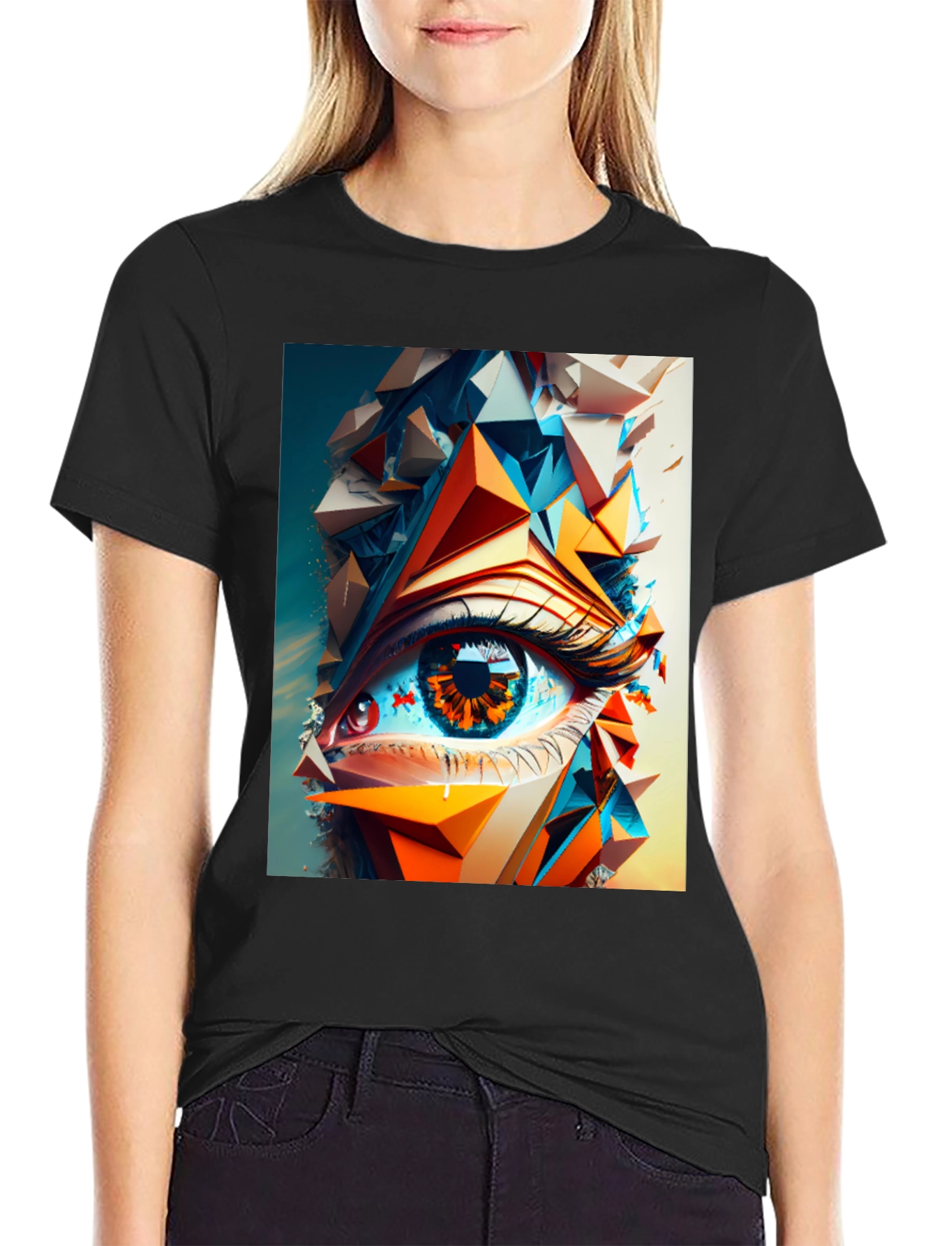 Abstract Eye Graphic T-Shirt