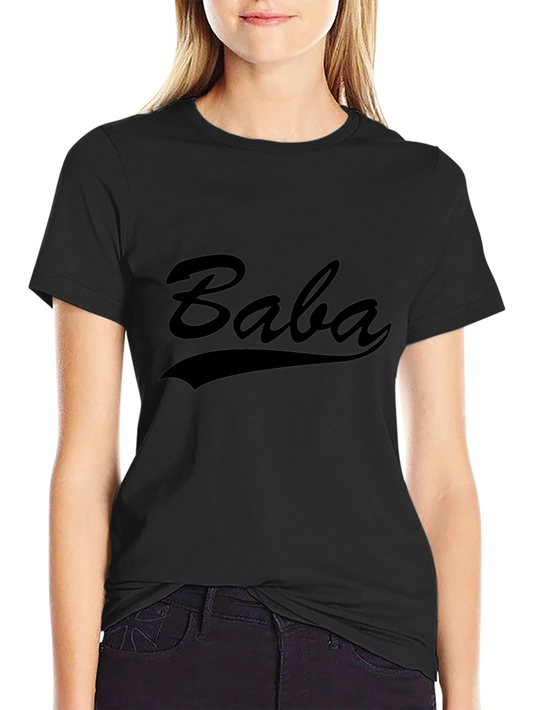 Baba Graphic Tee - Stylish Black T-Shirt
