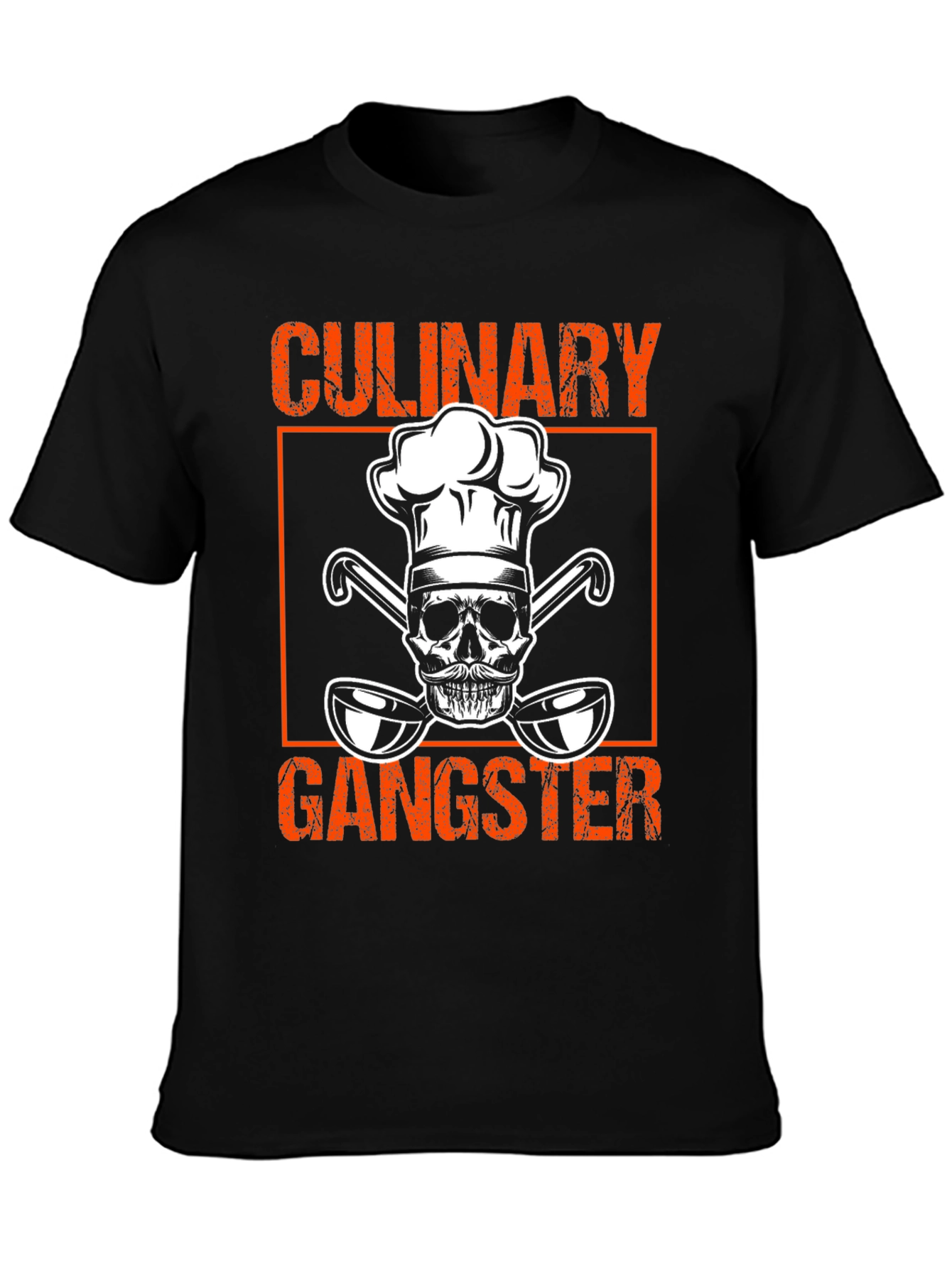 Culinary Gangster T-Shirt - Chef Skull Design