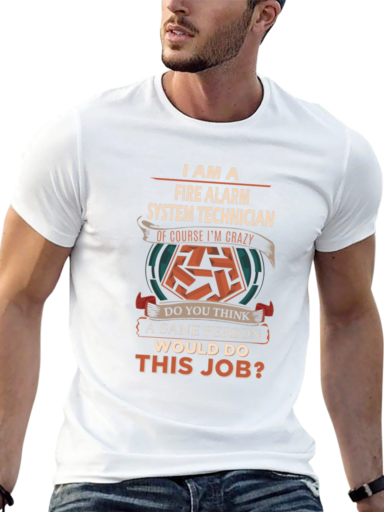 Fire Alarm System Technician Crazy Job T-Shirt