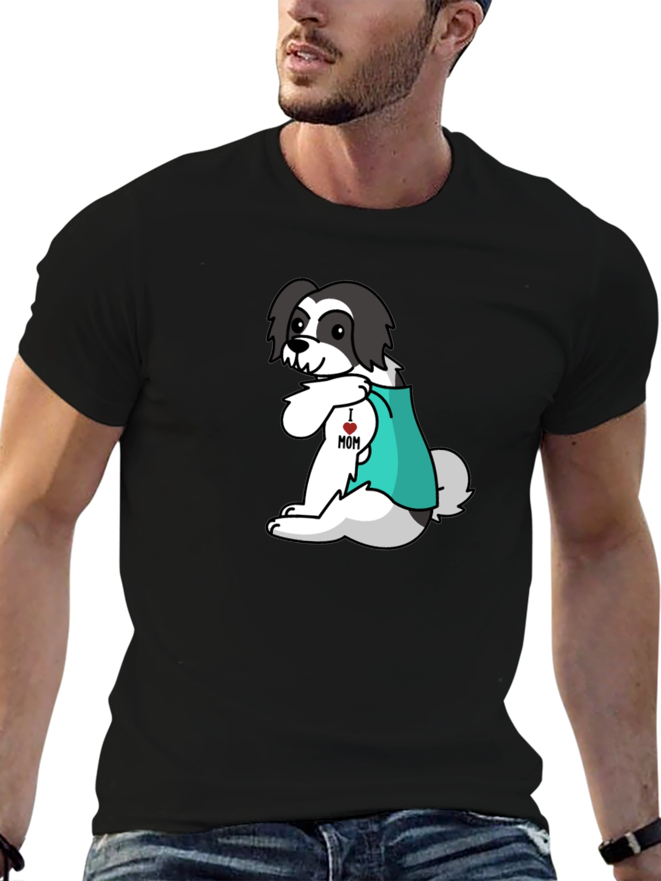 I Heart Mom Dog T-Shirt - Cute Puppy Tee
