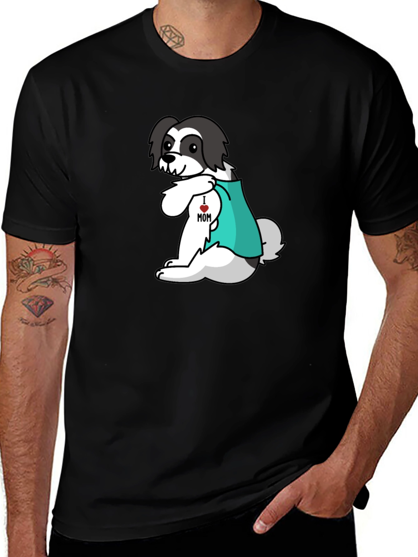 I Heart Mom Dog T-Shirt - Cute Puppy Tee