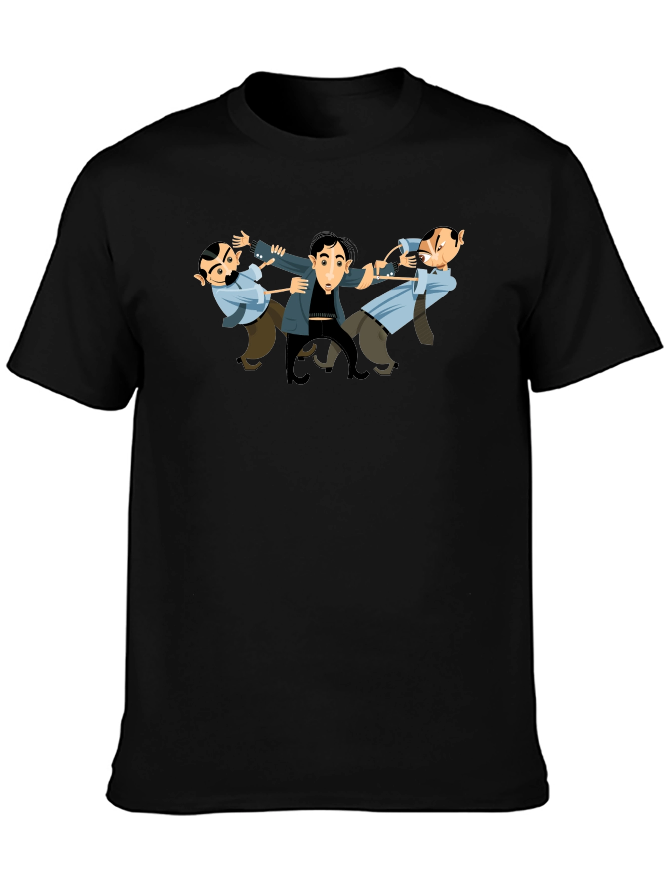 The Three Stooges T-Shirt - Black Cotton Tee