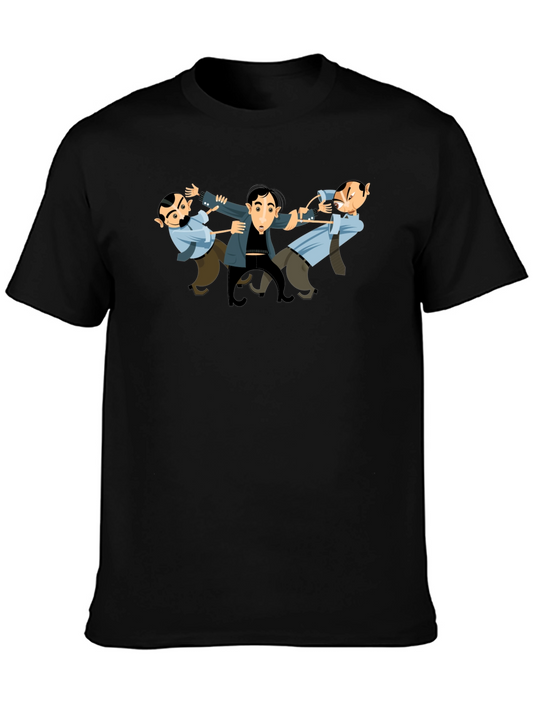 The Three Stooges T-Shirt - Black Cotton Tee