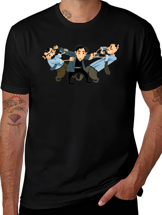 The Three Stooges T-Shirt - Black Cotton Tee