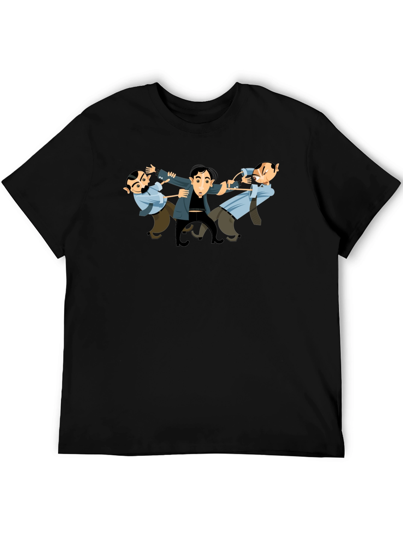 The Three Stooges T-Shirt - Black Cotton Tee