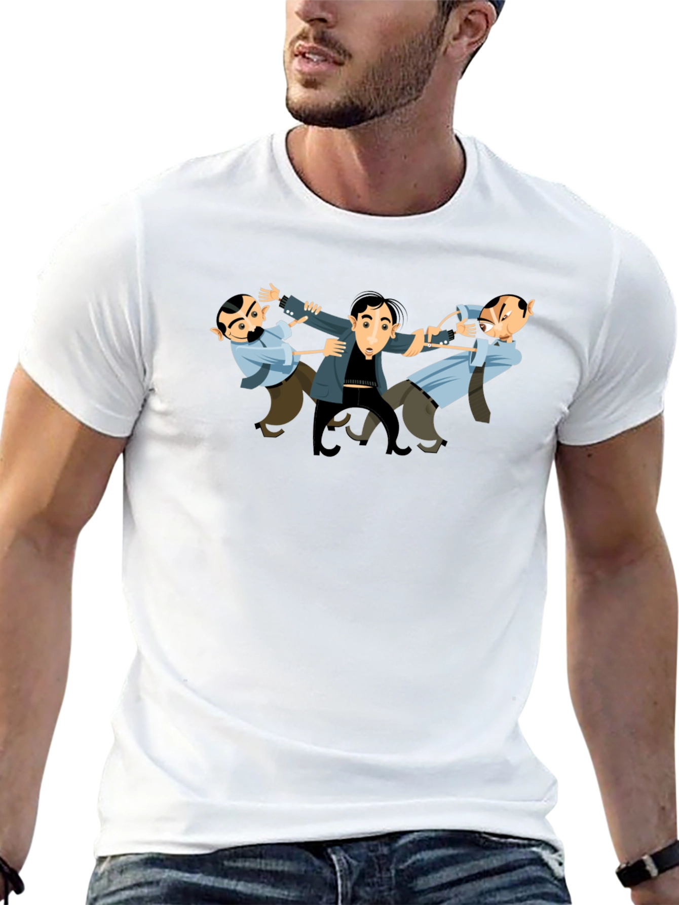 The Three Stooges T-Shirt - Black Cotton Tee