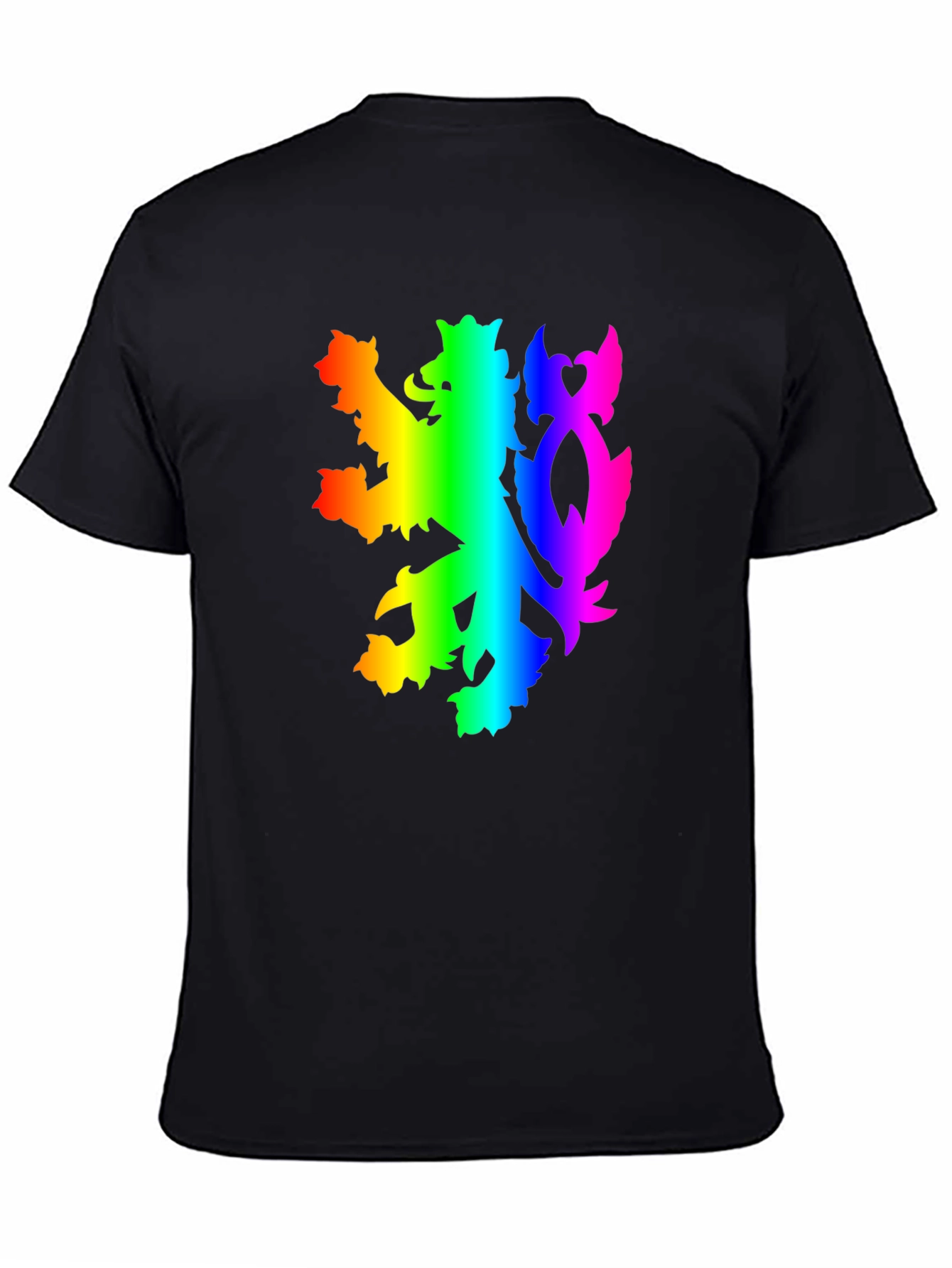 Rainbow Lion Crest Graphic Tee - Pride Shirt