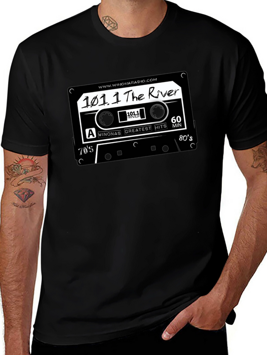 Retro Radio Cassette T-Shirt - 101.1 The River