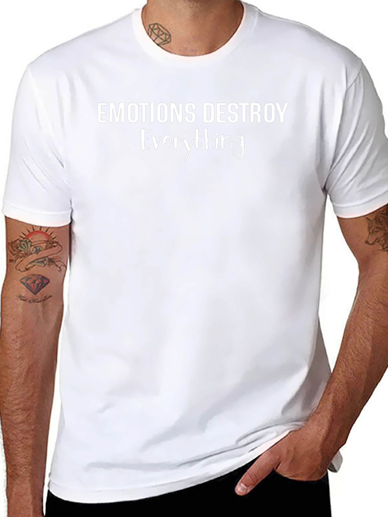 Emotions Destroy Everything Graphic T-Shirt