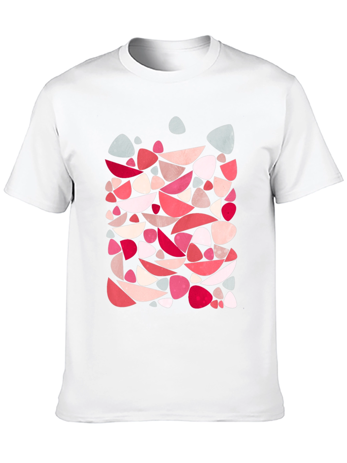 Abstract Shapes Mens Black T-Shirt
