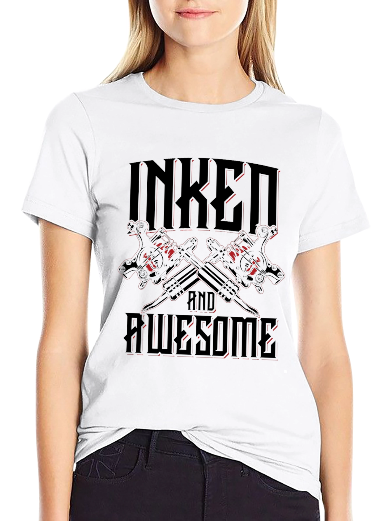 Inked and Awesome Graphic T-Shirt