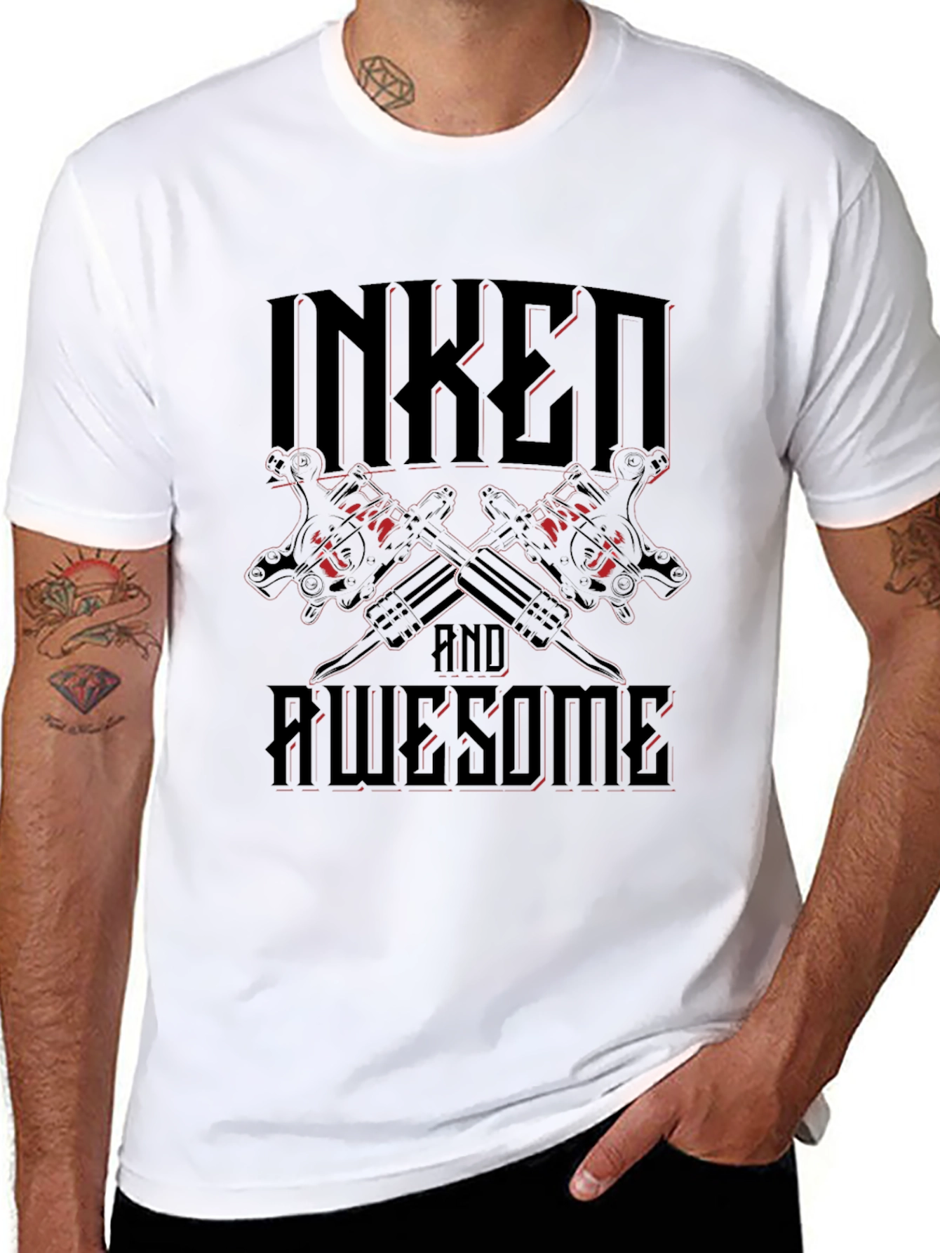 Inked and Awesome Graphic T-Shirt