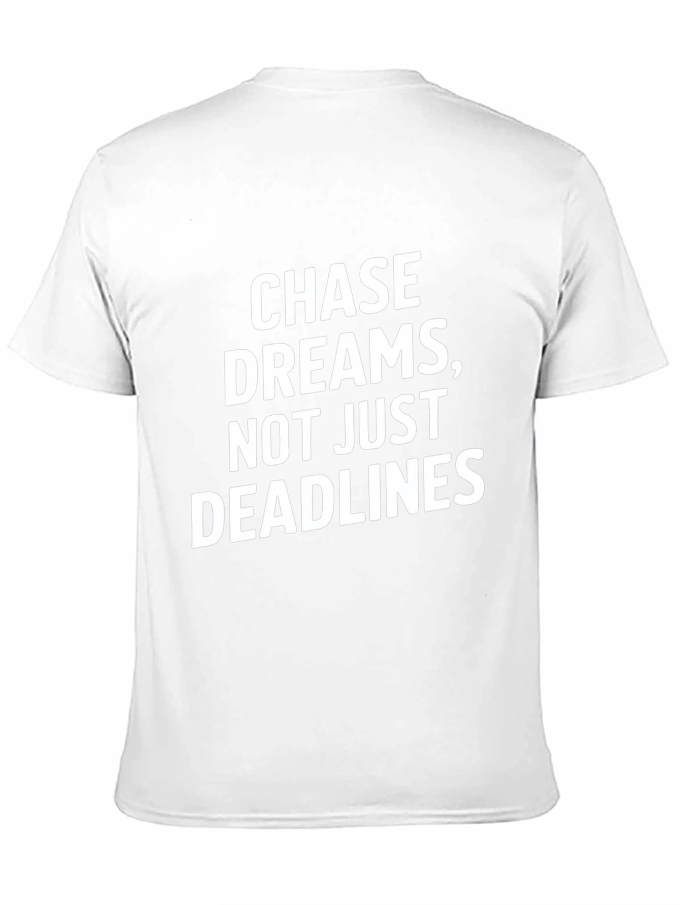 Chase Dreams Graphic Tee - Motivational Black T-Shirt