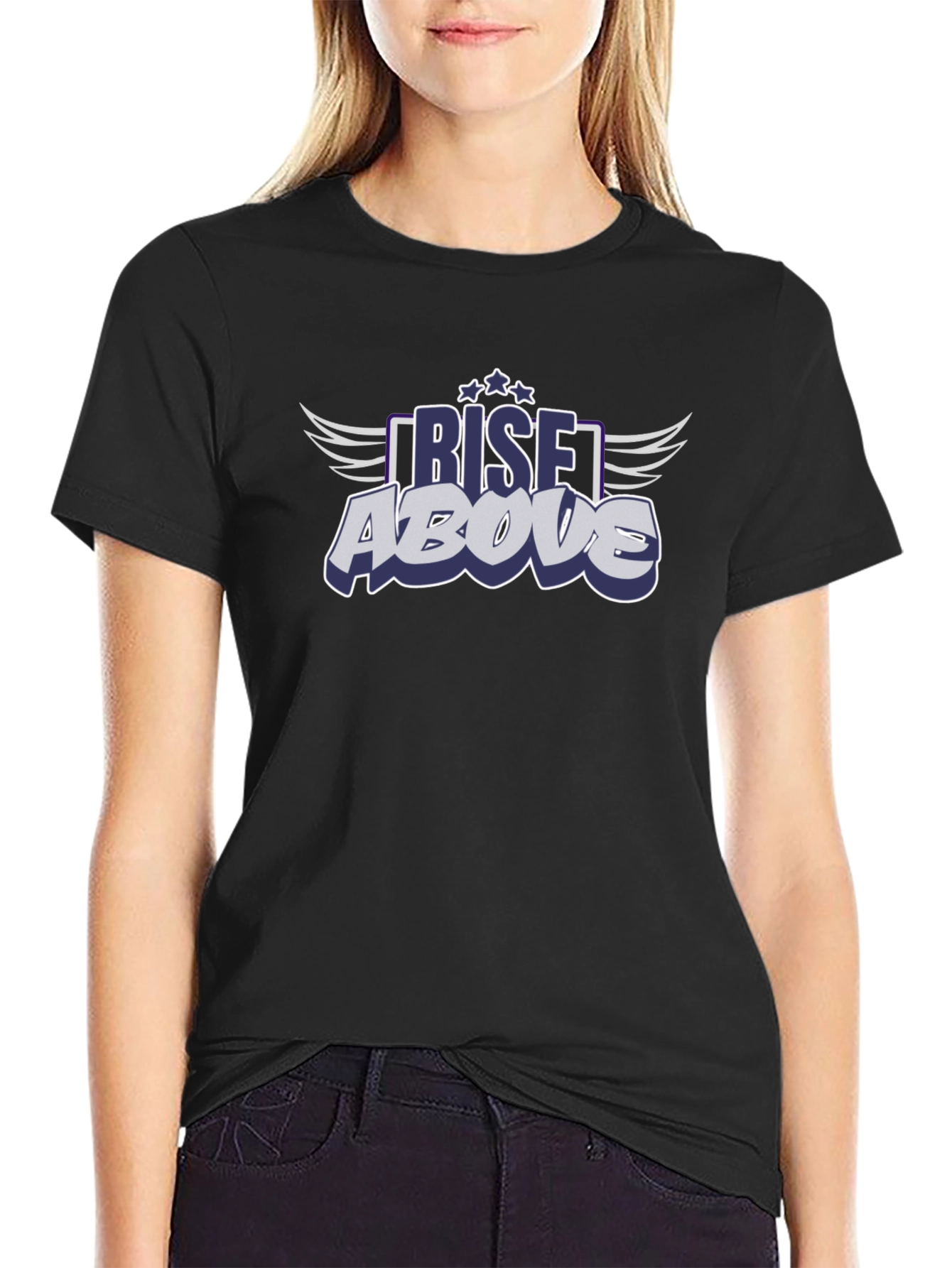 Rise Above Graphic Print T-Shirt