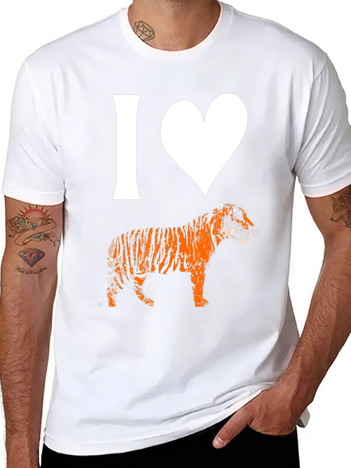 I Love Tigers T-Shirt - Graphic Tee