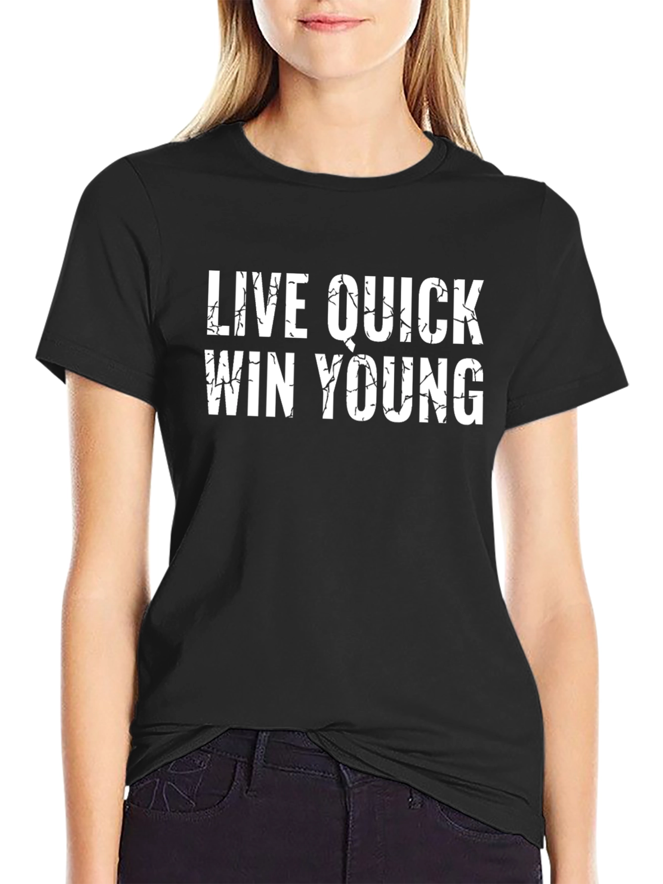 Live Quick Win Young Graphic Tee - Black