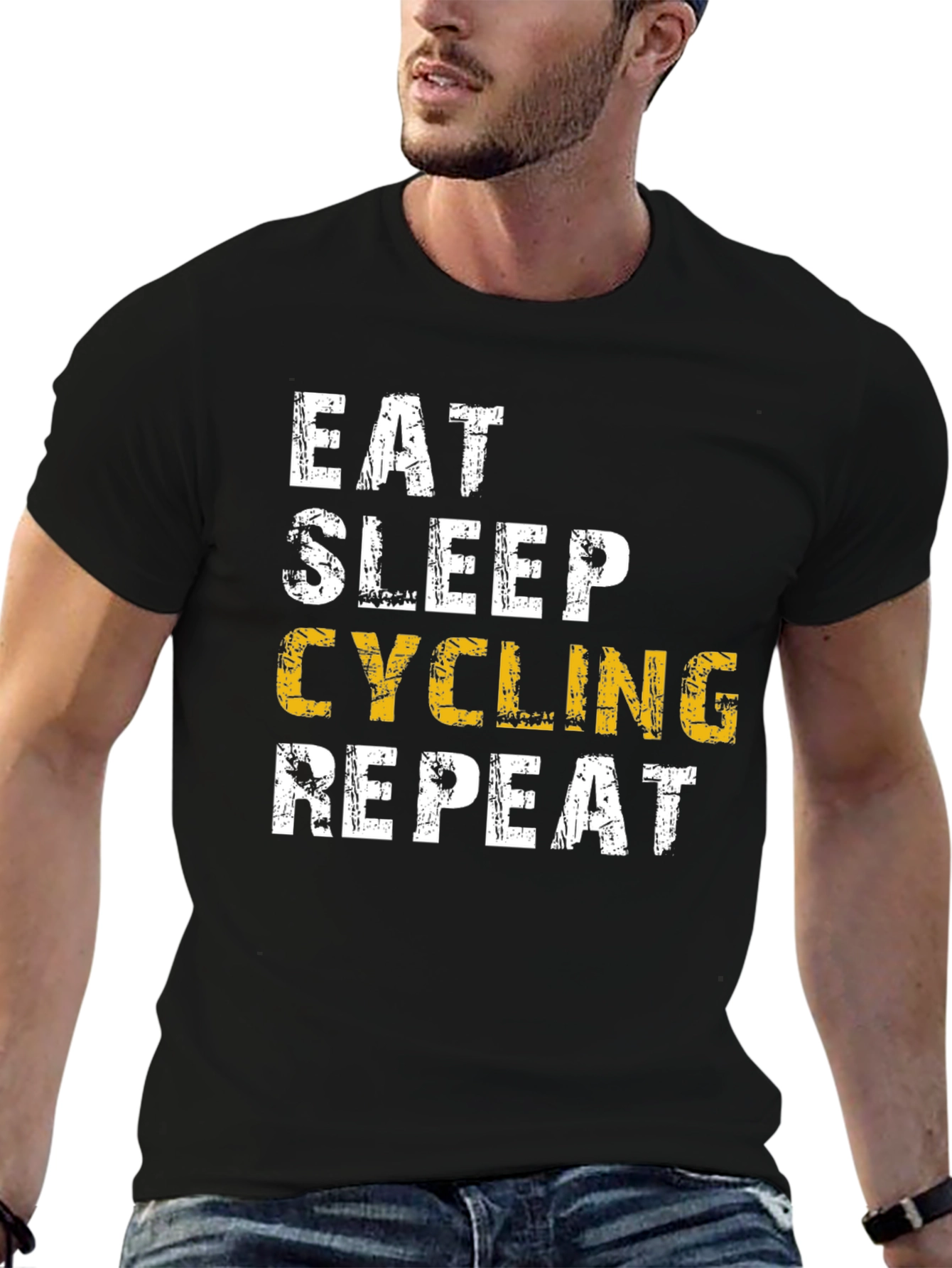Eat Sleep Cycling Repeat Mens T-Shirt