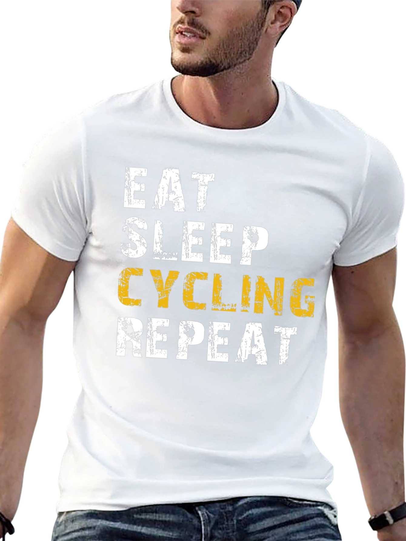 Eat Sleep Cycling Repeat Mens T-Shirt