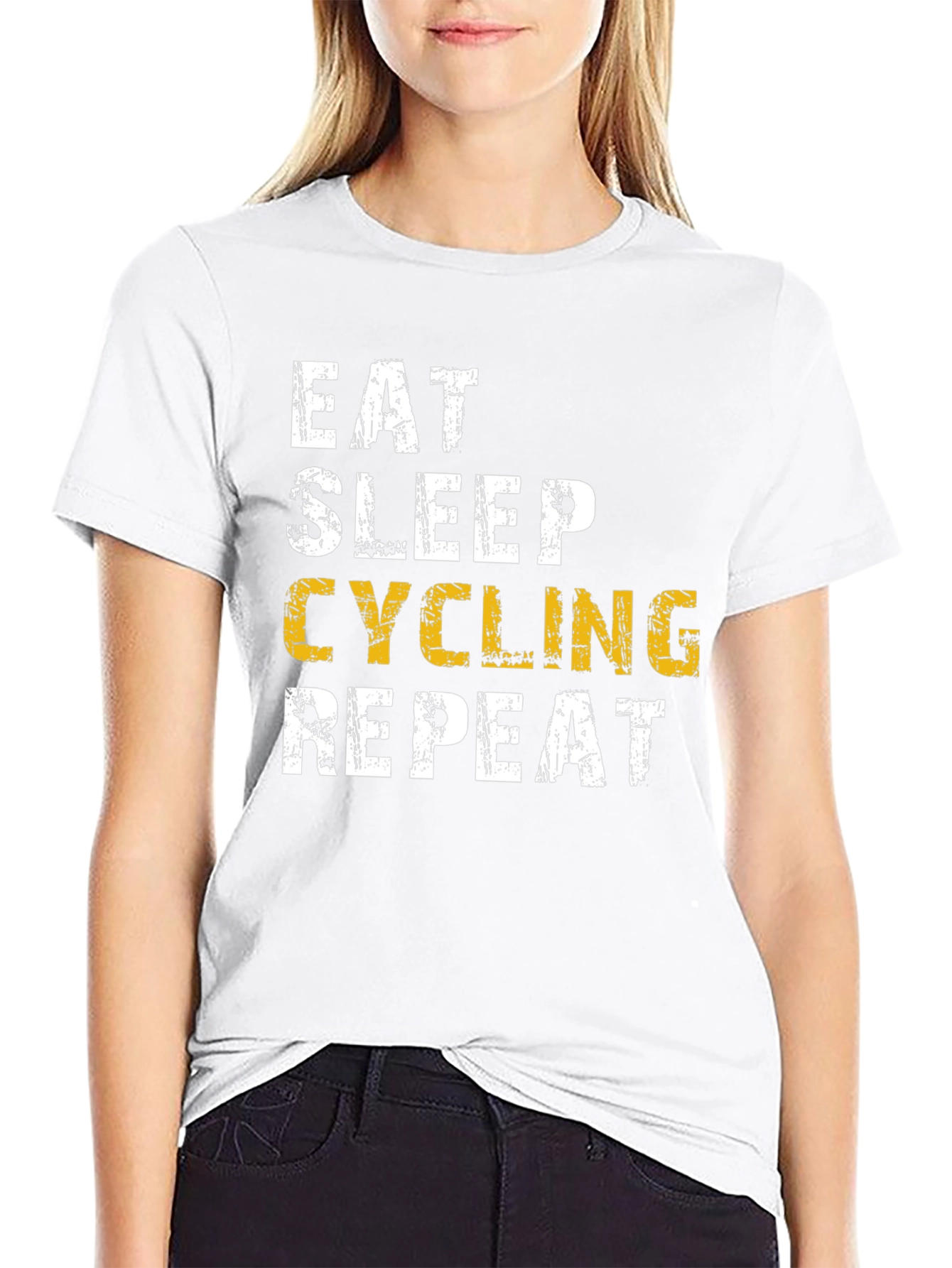 Eat Sleep Cycling Repeat Mens T-Shirt