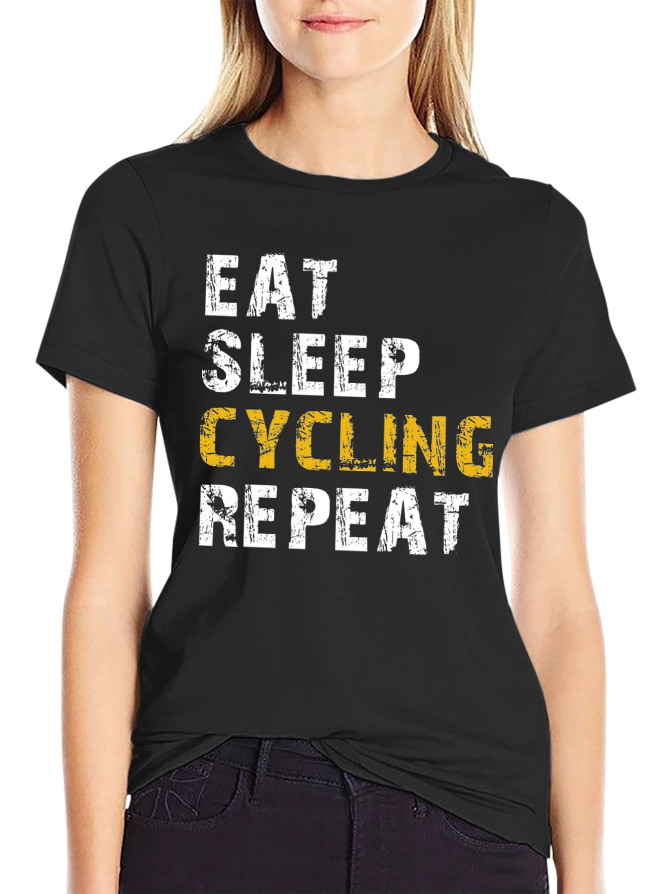 Eat Sleep Cycling Repeat Mens T-Shirt