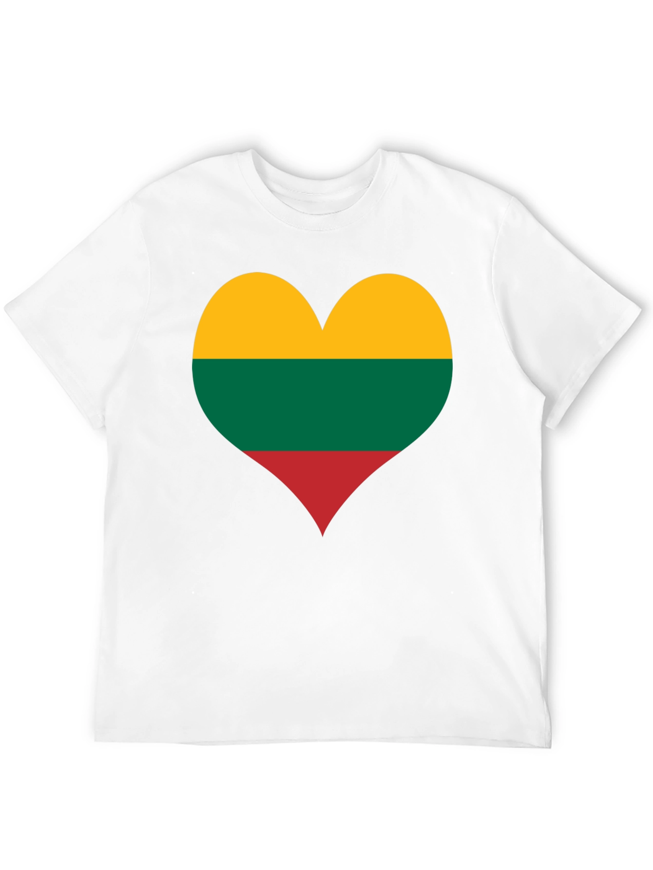 Lithuania Flag Heart T-Shirt - Love Lithuania Tee