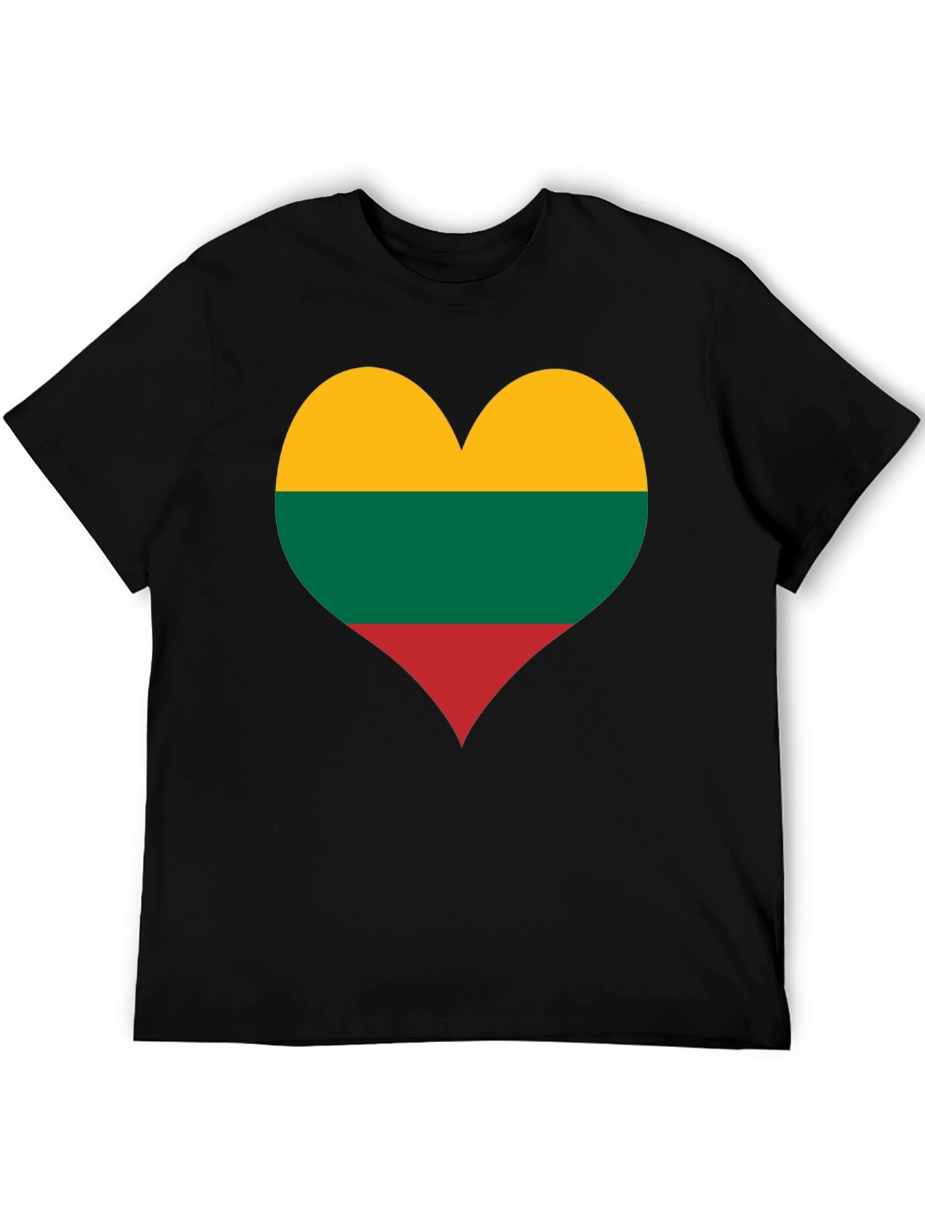 Lithuania Flag Heart T-Shirt - Love Lithuania Tee