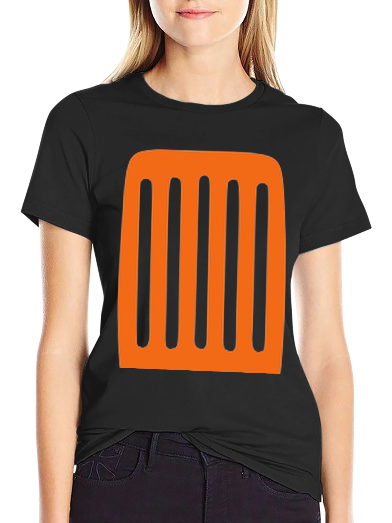 Grill Design Black T-Shirt