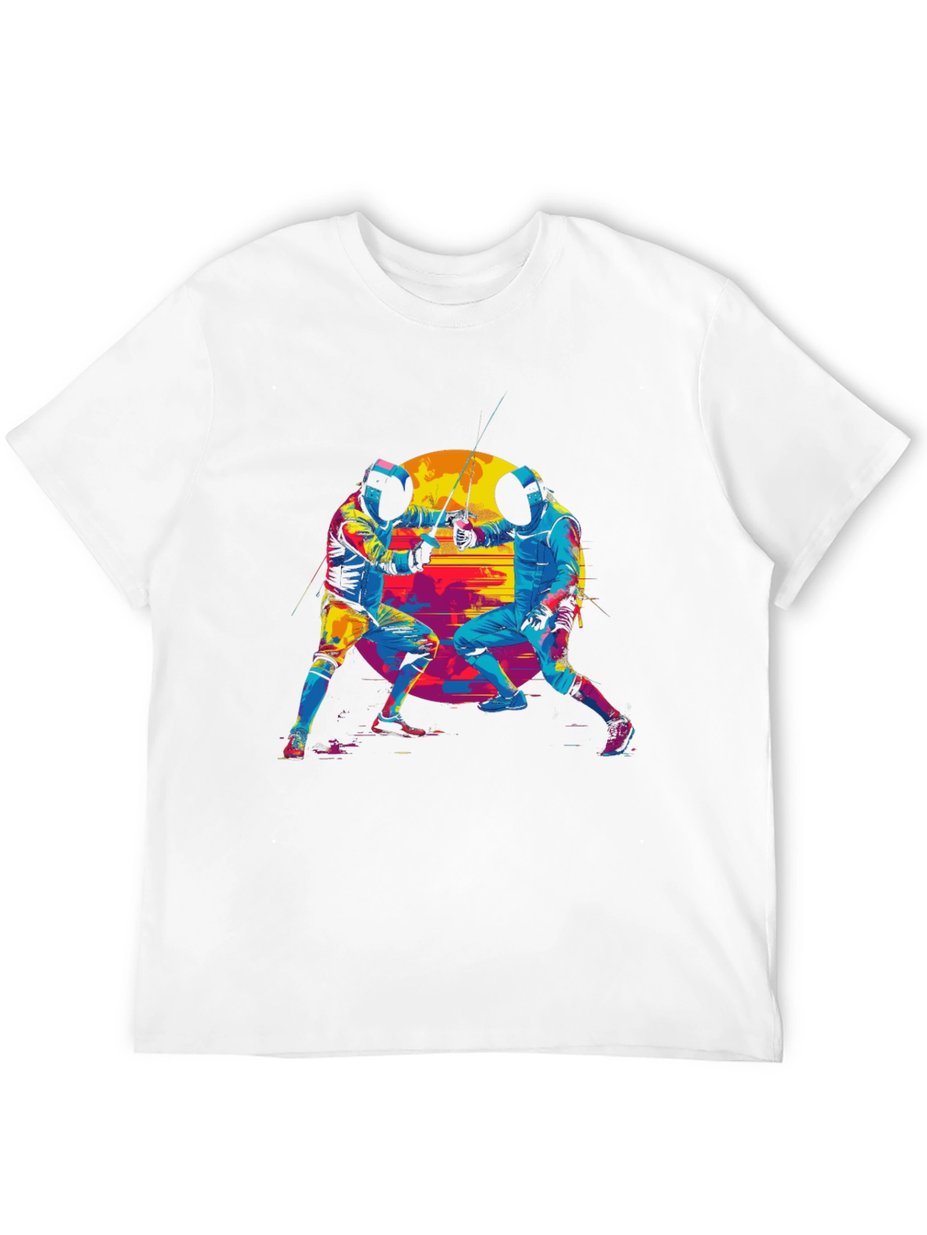 Fencing Duel Graphic Tee - Black