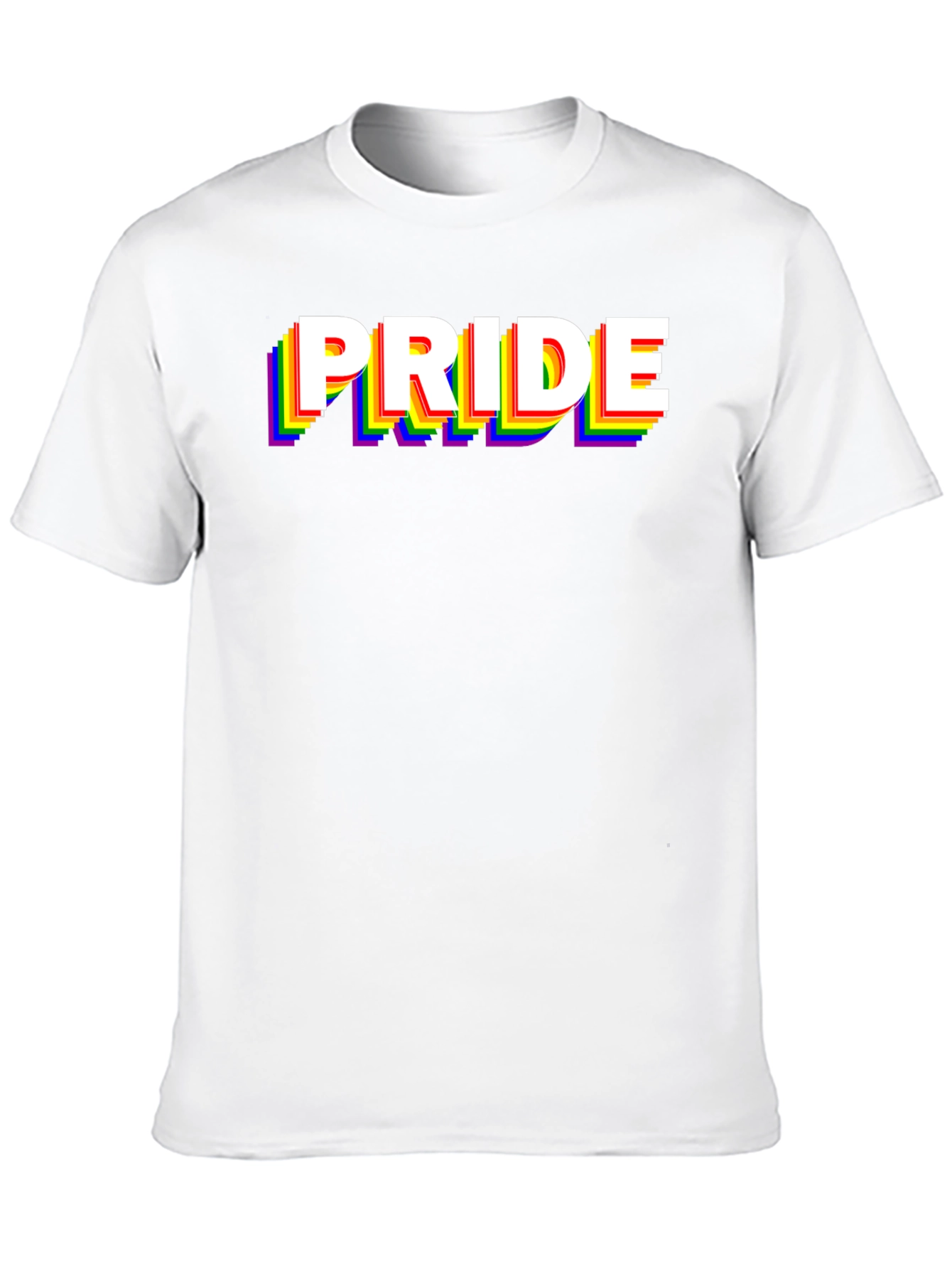 Pride Rainbow Graphic Black T-Shirt
