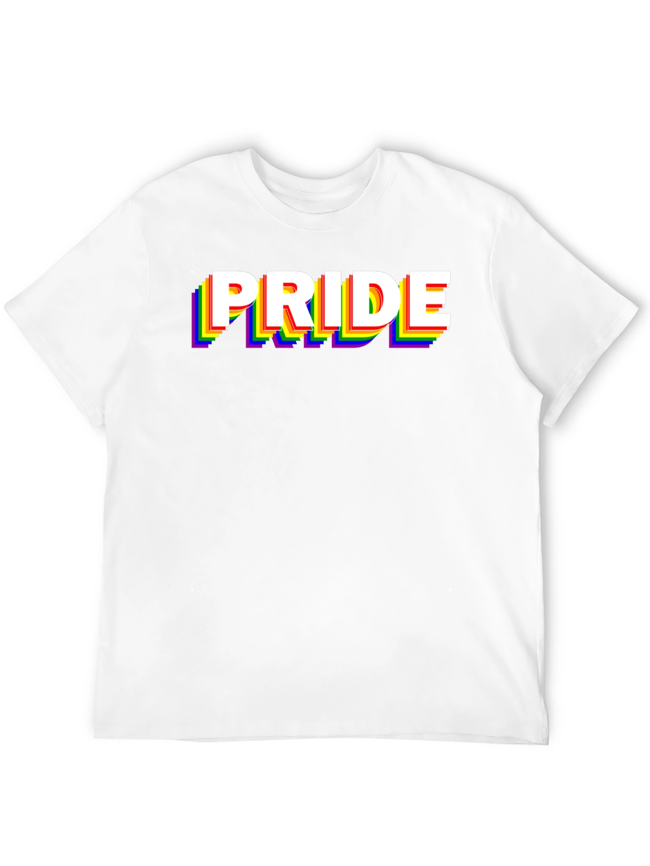 Pride Rainbow Graphic Black T-Shirt