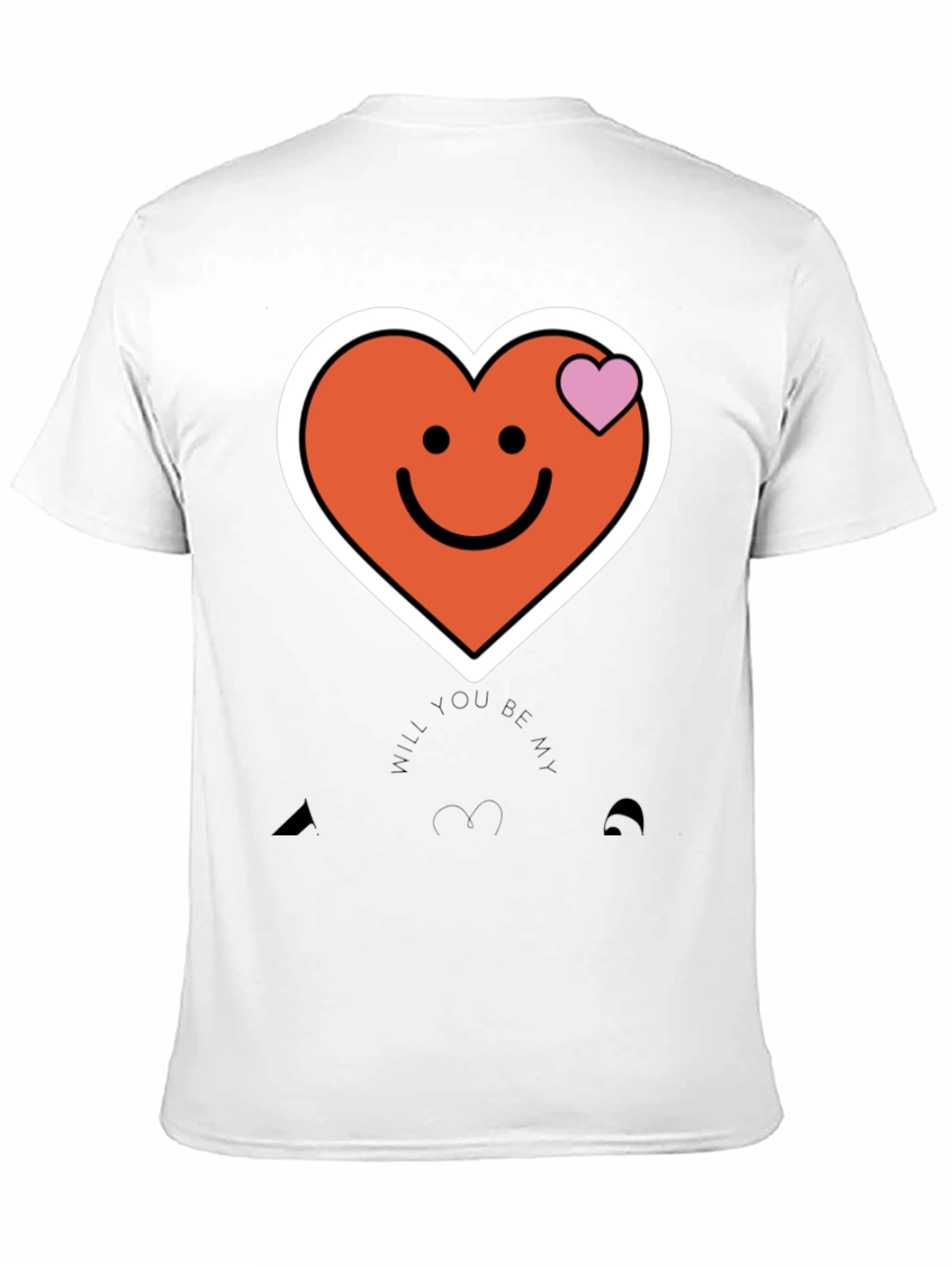 Heart Smiley Face Graphic Tee