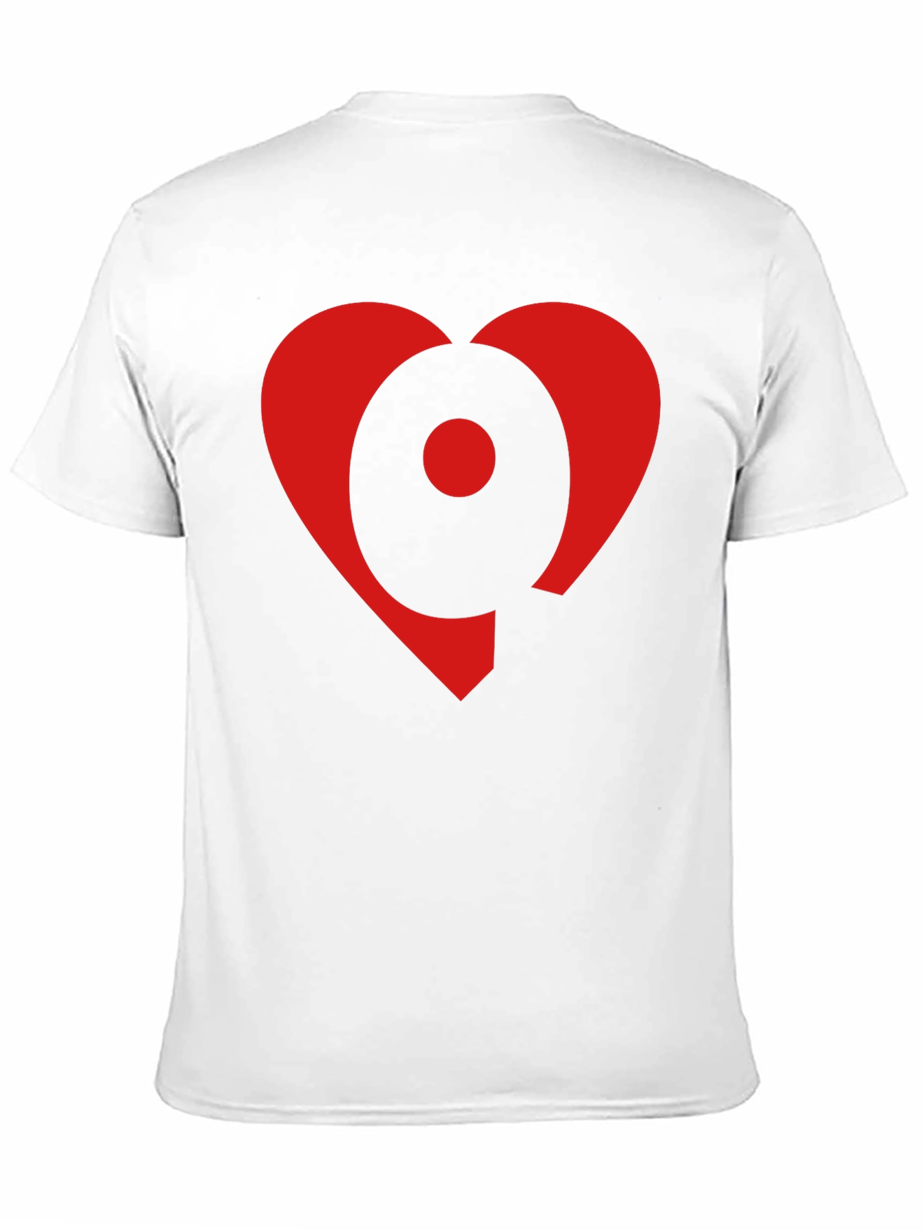 Heart Circle Graphic Black T-Shirt