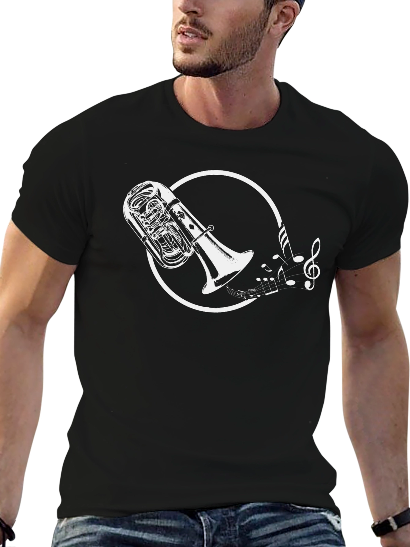 Tuba Music Tee - Cool Musical Instrument Graphic T-Shirt