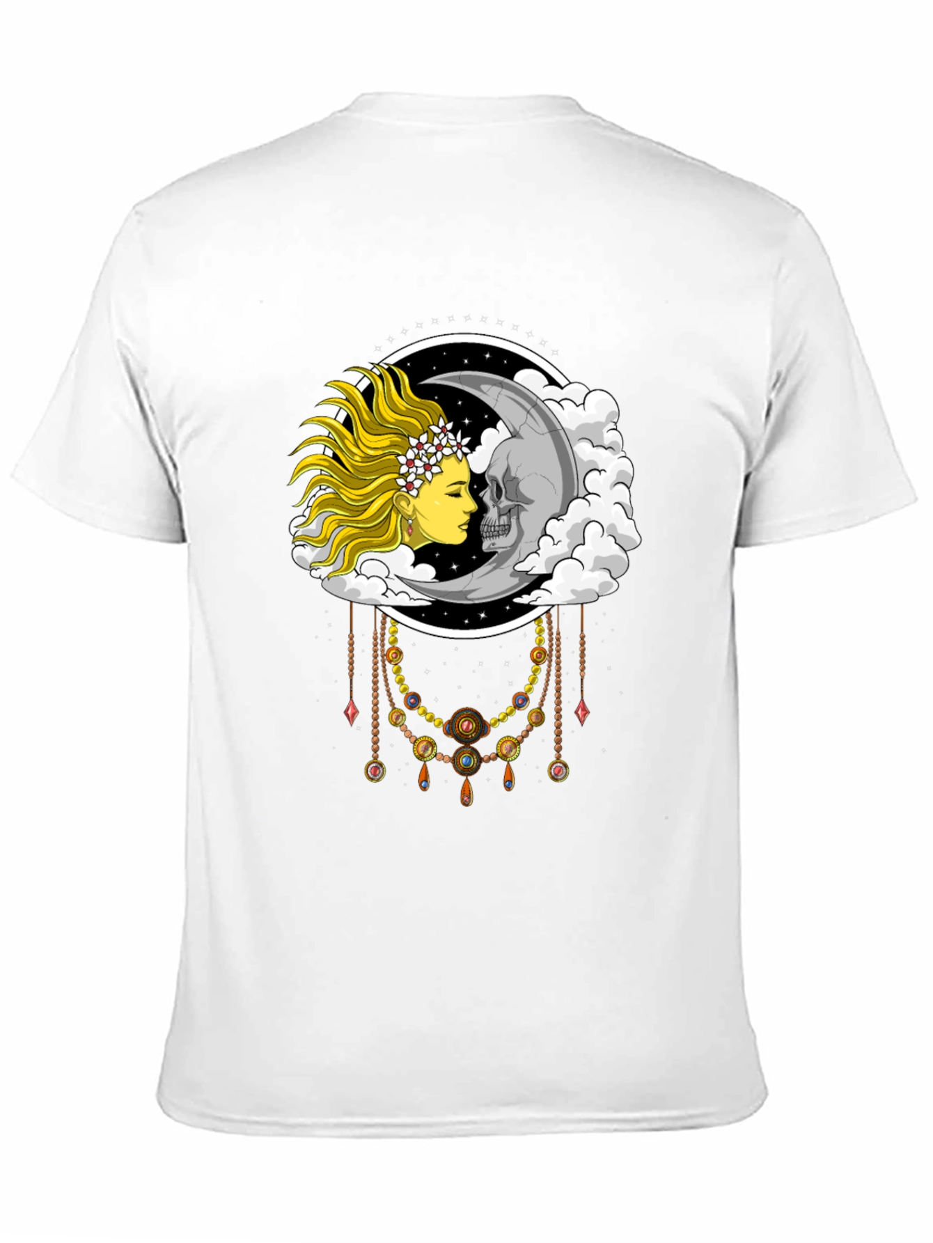 Sun & Moon Face T-Shirt - Dreamy Graphic Tee