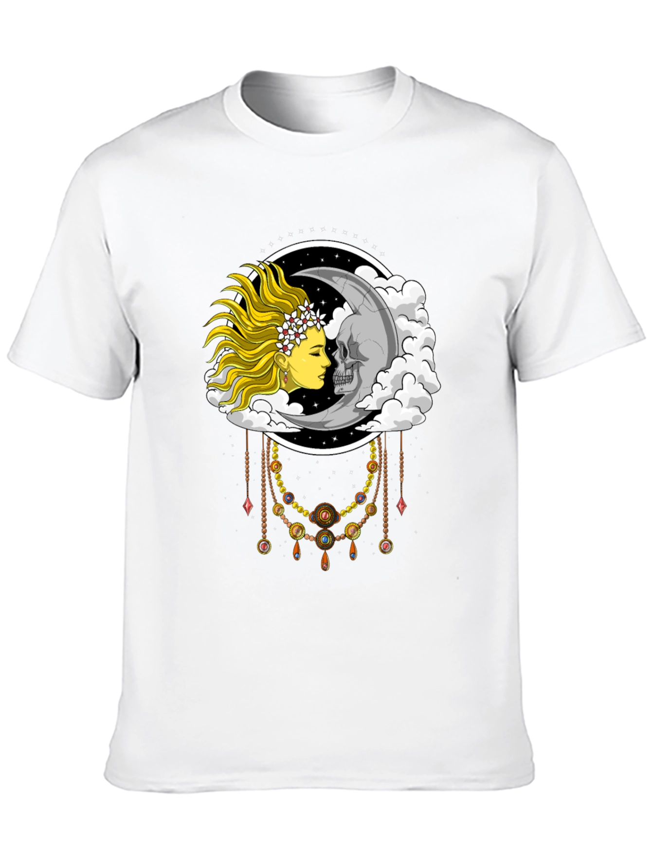 Sun & Moon Face T-Shirt - Dreamy Graphic Tee