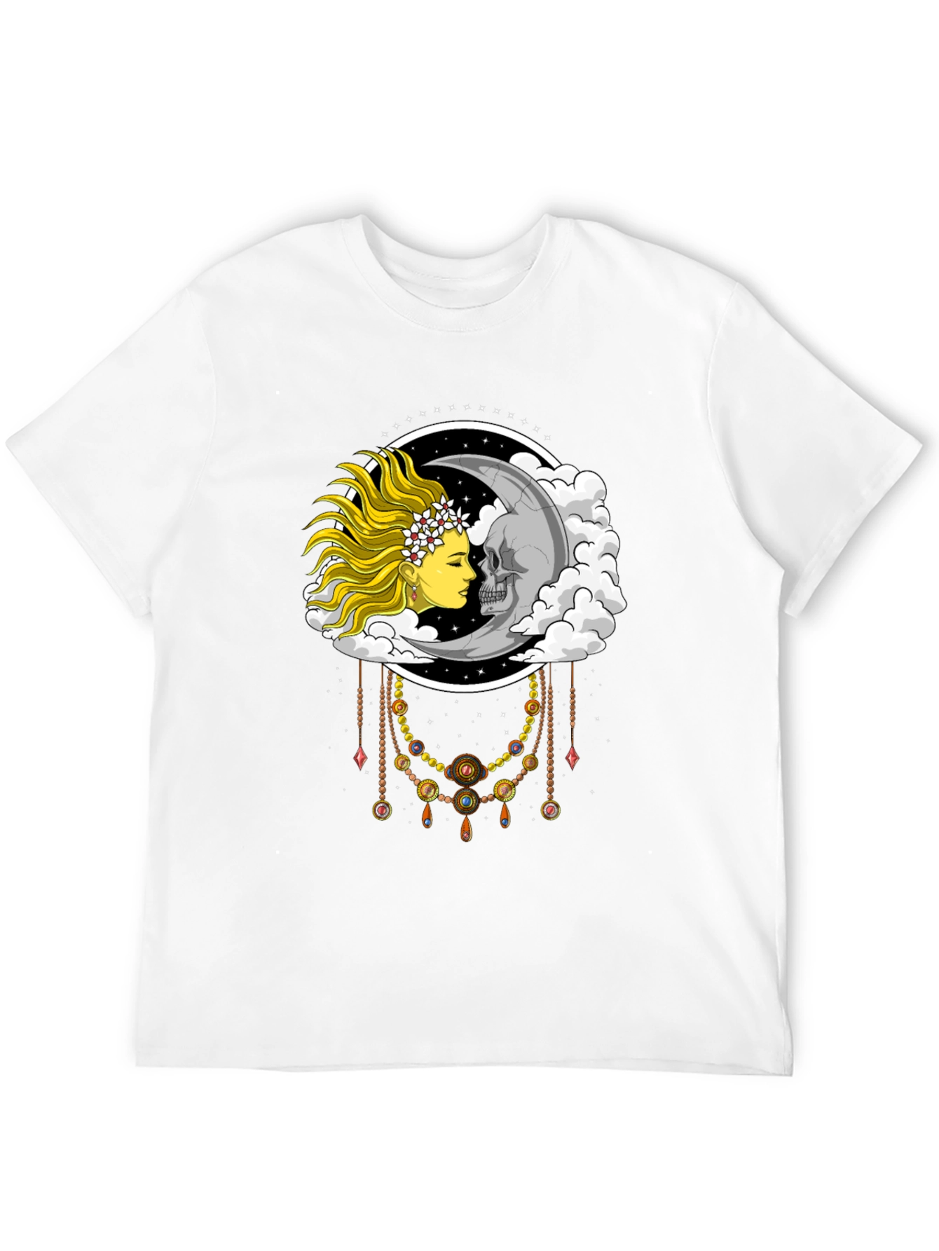 Sun & Moon Face T-Shirt - Dreamy Graphic Tee