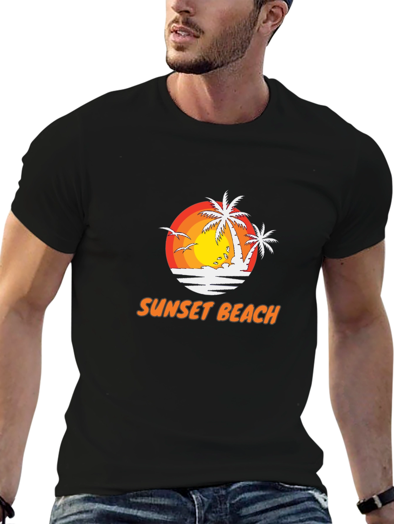 Sunset Beach Graphic Tee - Vacation Vibes