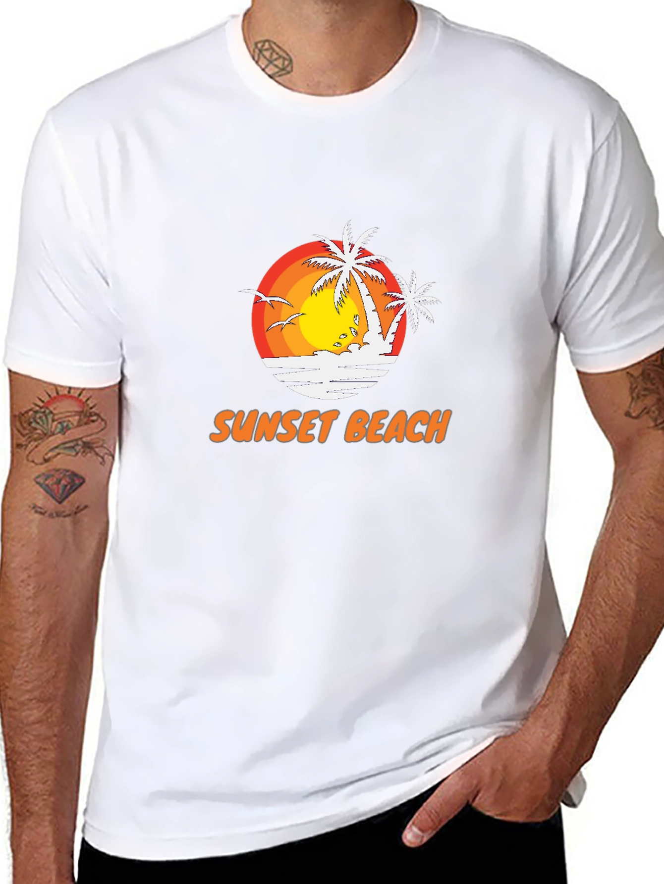 Sunset Beach Graphic Tee - Vacation Vibes