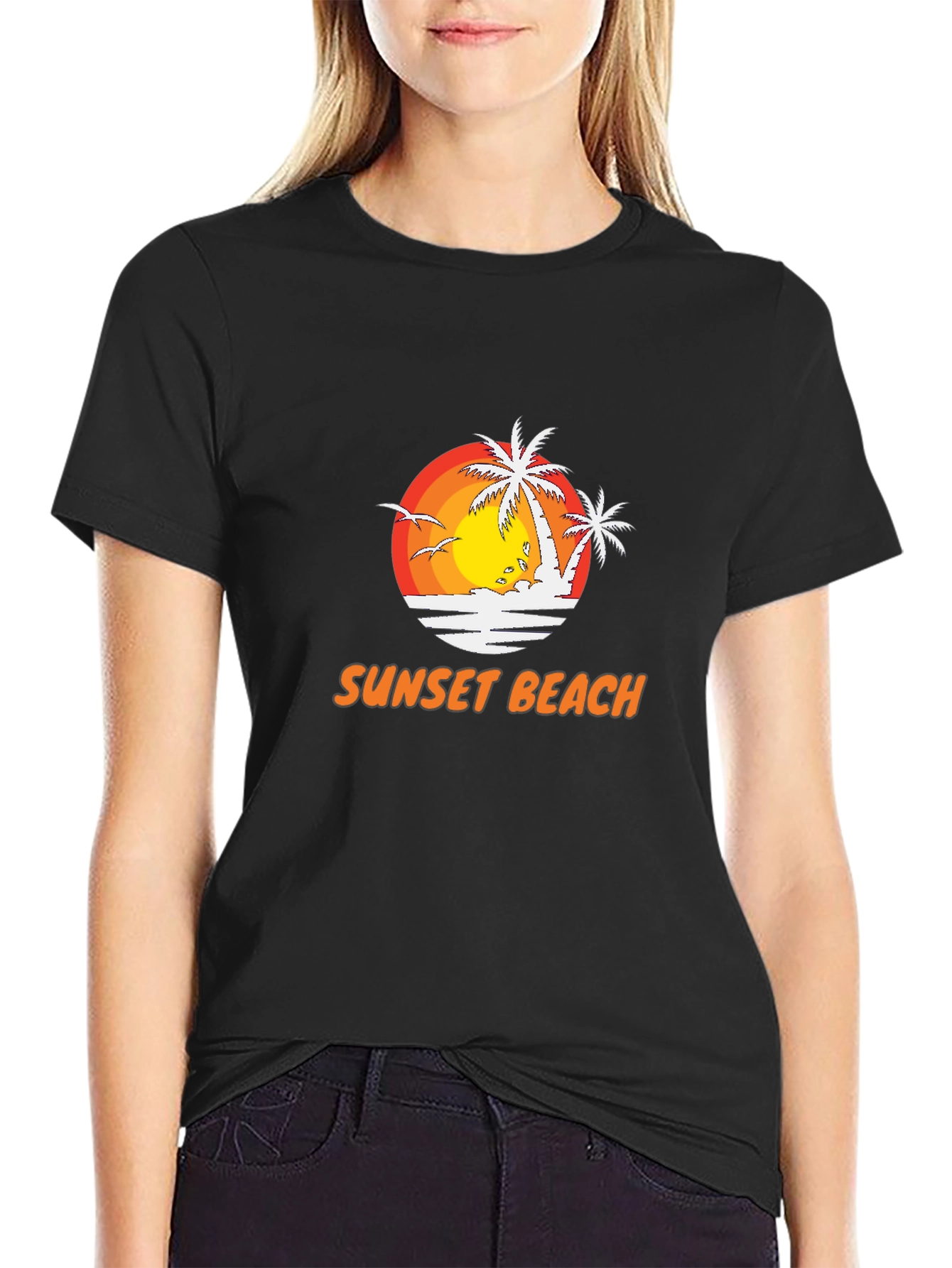 Sunset Beach Graphic Tee - Vacation Vibes