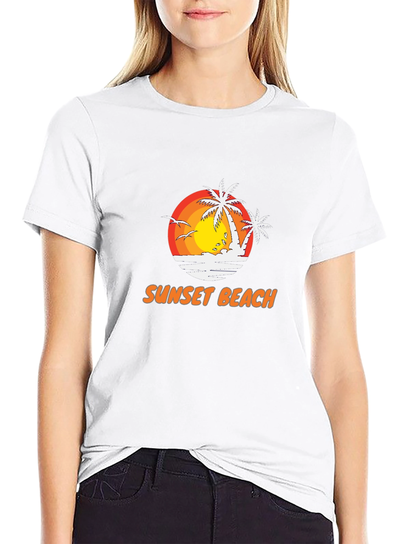 Sunset Beach Graphic Tee - Vacation Vibes