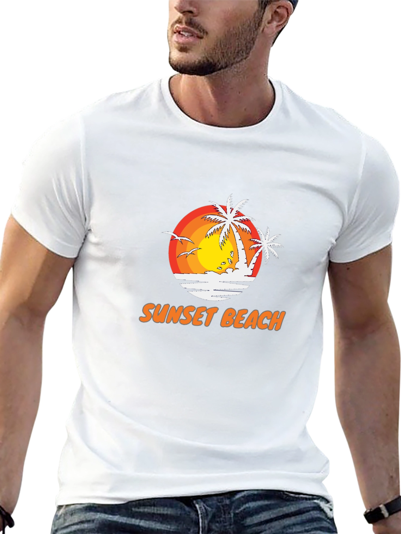 Sunset Beach Graphic Tee - Vacation Vibes