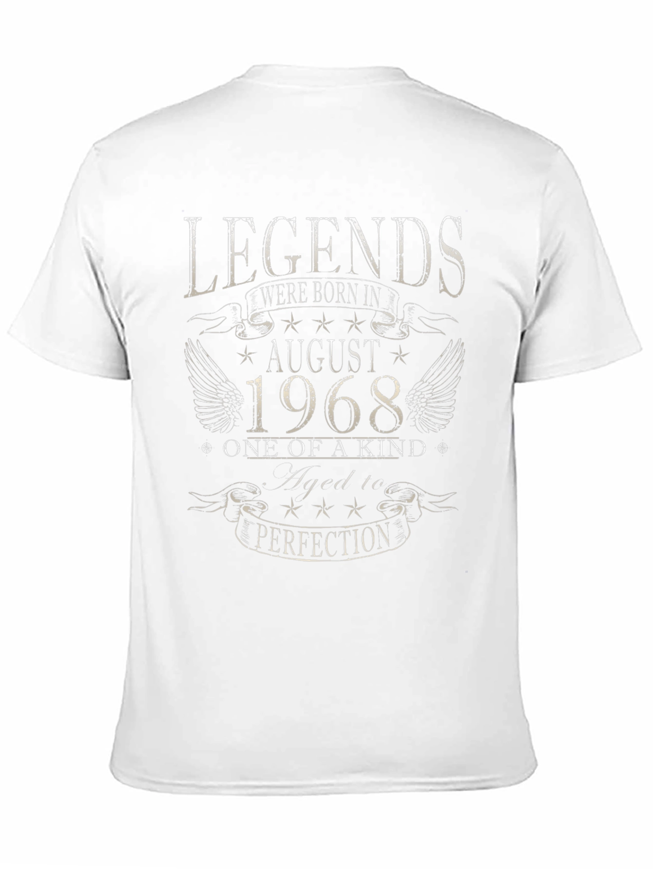 Legends August 1968 Birthday Graphic T-Shirt
