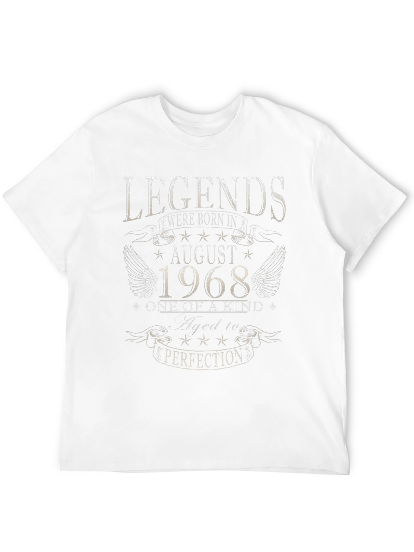 Legends August 1968 Birthday Graphic T-Shirt