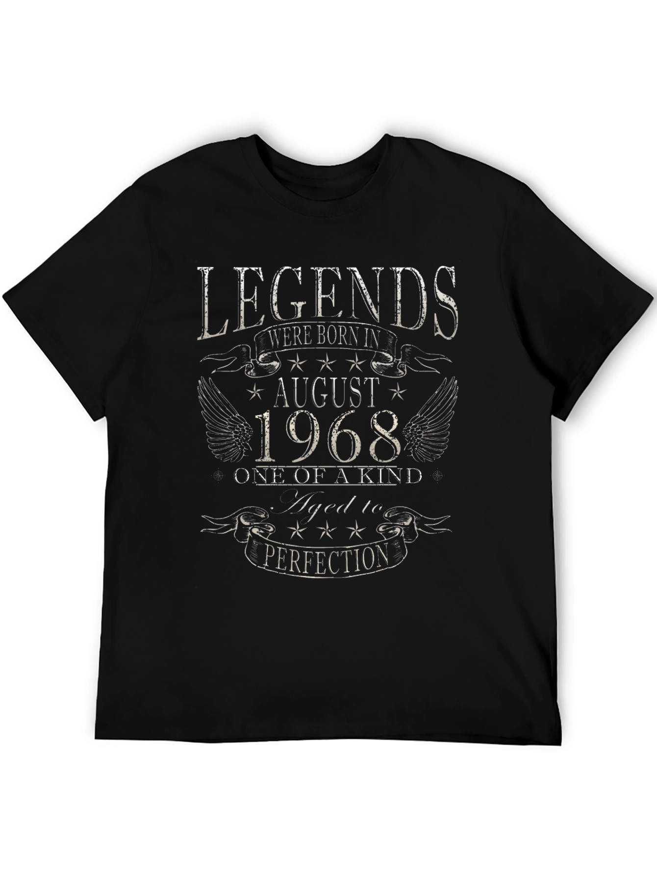 Legends August 1968 Birthday Graphic T-Shirt