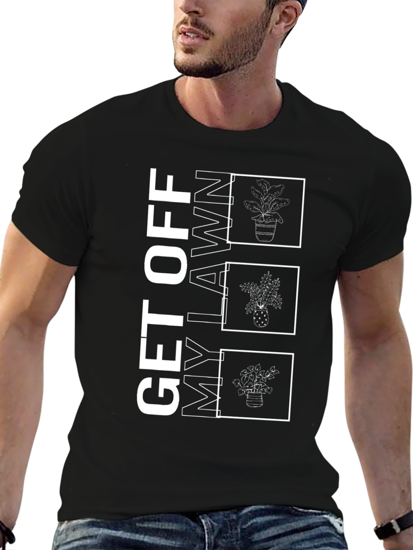 Get Off My Lawn Plant T-Shirt