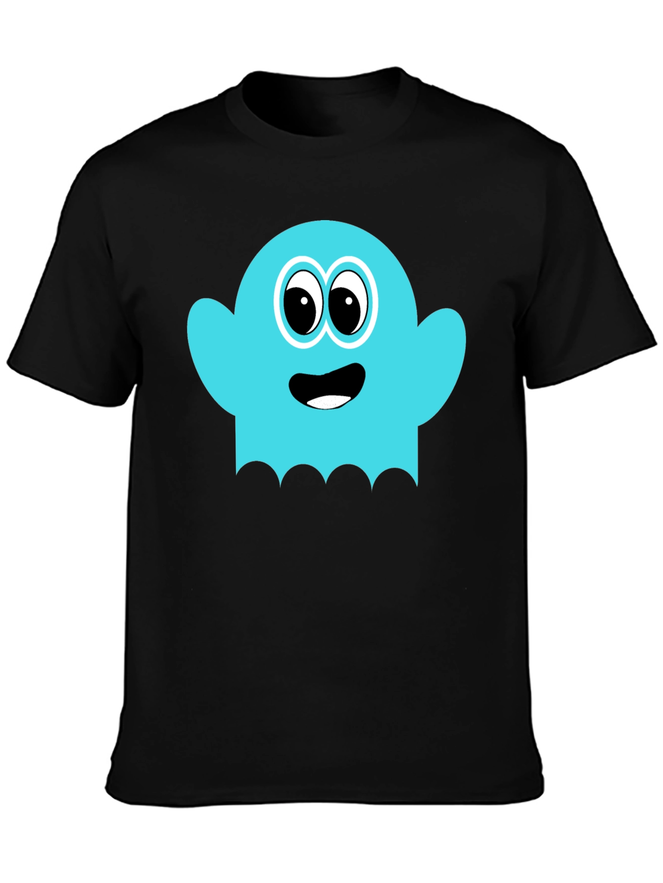 Fun Ghost Graphic Tee - Soft Cotton Blend