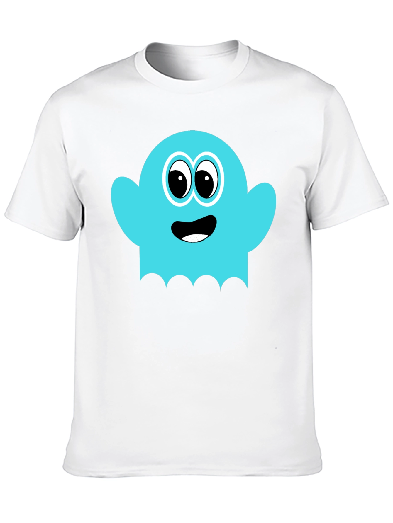 Fun Ghost Graphic Tee - Soft Cotton Blend
