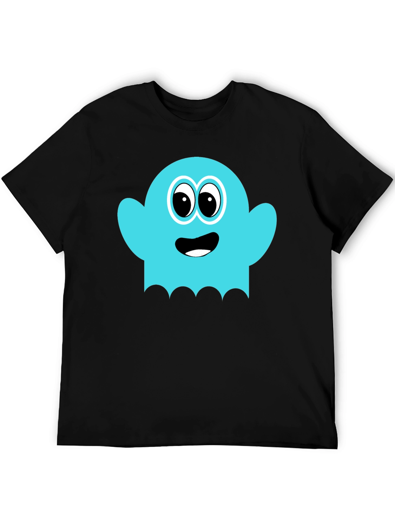 Fun Ghost Graphic Tee - Soft Cotton Blend