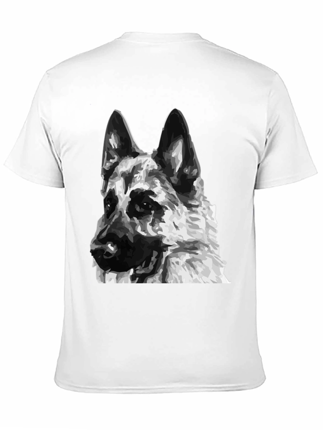 German Shepherd Dog Graphic Tee - Unisex Black T-Shirt